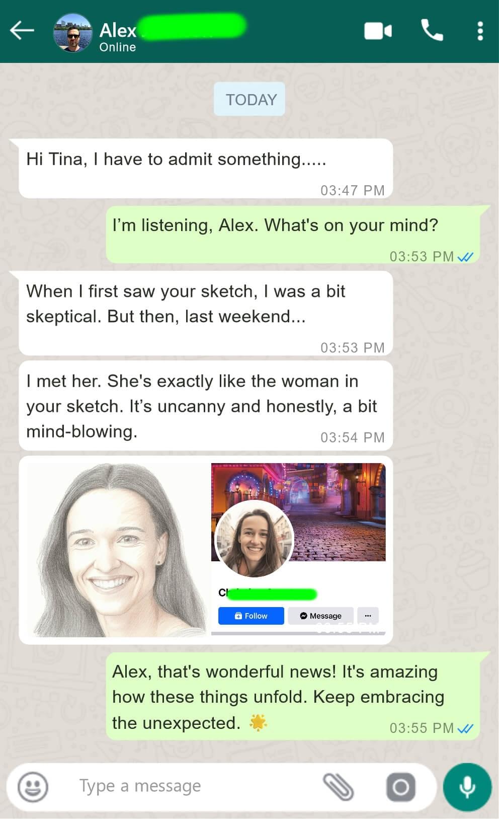 Advertiser testimonial example Alex